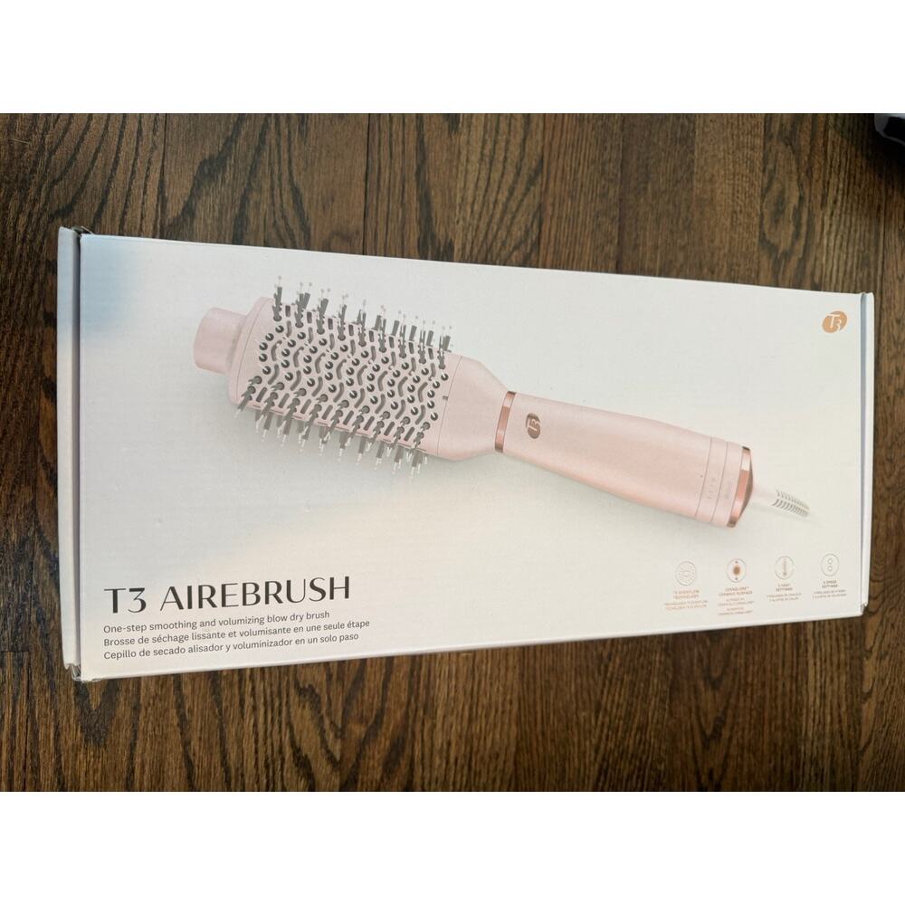T3 Airebrush Pink Blow dry Brush NIB NEW